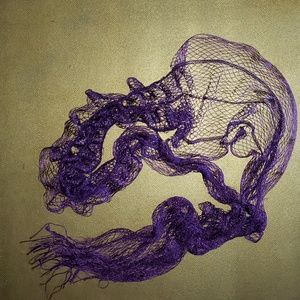 Vibrant purple scarf